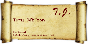 Tury Jázon névjegykártya